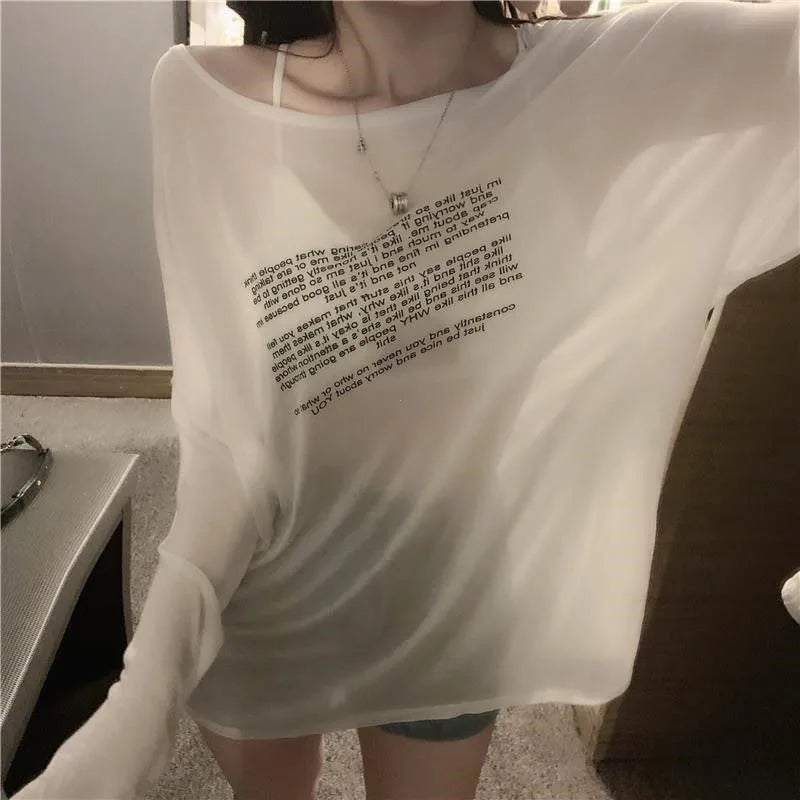 Korean Lettered Loose Tee