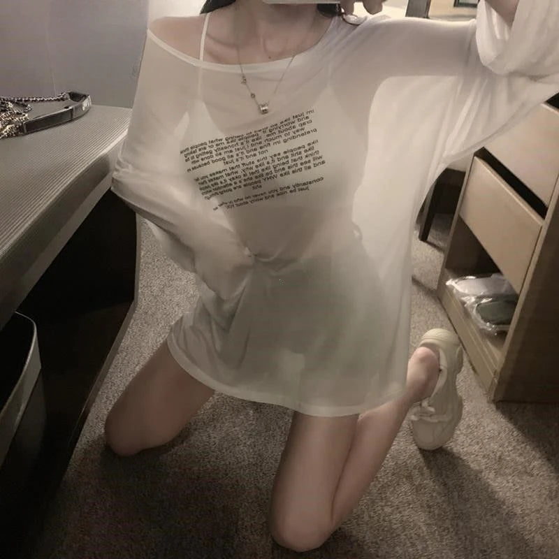 Korean Lettered Loose Tee