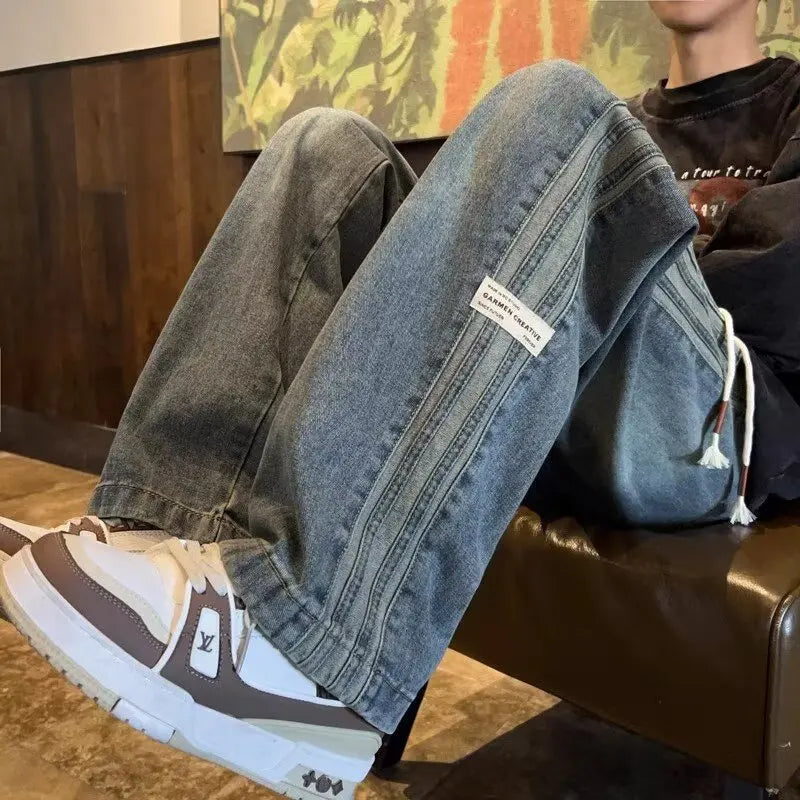 Retro Street Straight Jeans