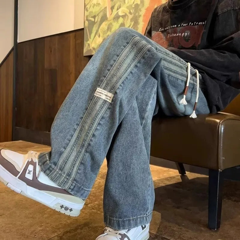 Retro Street Straight Jeans