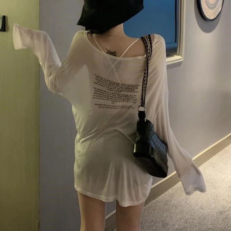 Korean Lettered Loose Tee